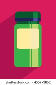 Jar icon on colorful background