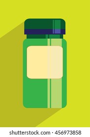 Jar icon on colorful background