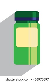 Jar icon on colorful background