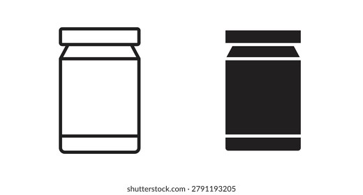 Jar icon. Outline, Glyph and Filled Outline Style