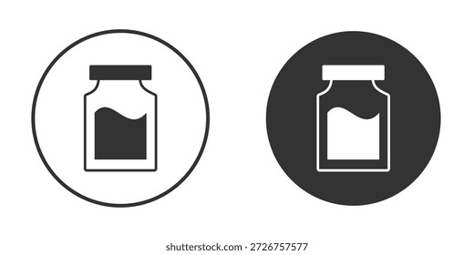 Símbolos simples del Clipart de la forma del icono del tarro