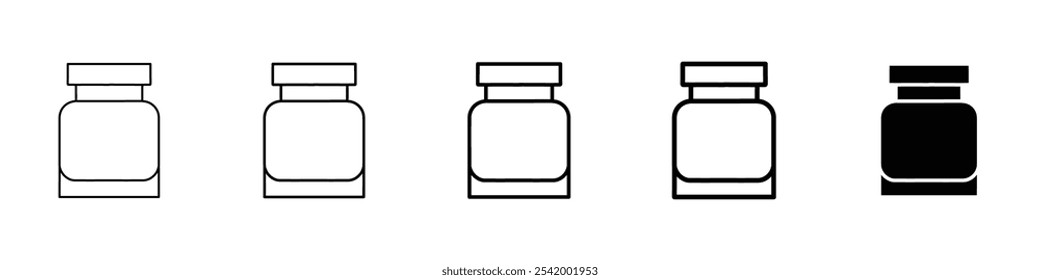 jar icon Simple outline illustration