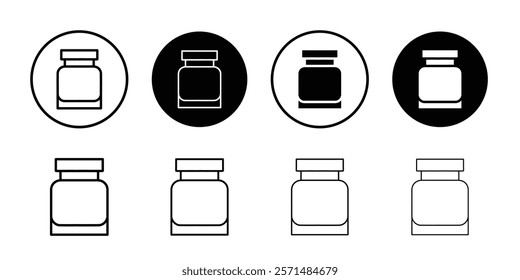 jar icon Simple outline illustration set