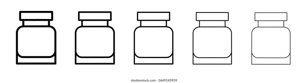 jar icon simple vector outline logo