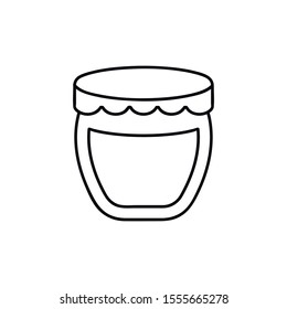 Jar icon suitable for info graphics, websites and print media and interfaces. Line vector icon.