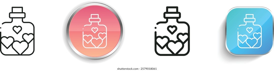 jar icon. Thin Linear, Regular and Button Style Design Isolated On White Background