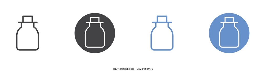 Jar icon Thin outline art symbol