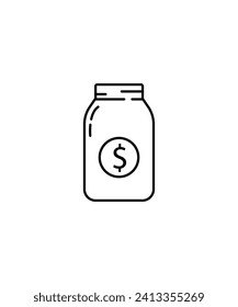 jar icon, vector best line icon.
