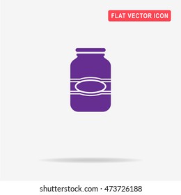 Jar icon. Vector concept illustration for design.
