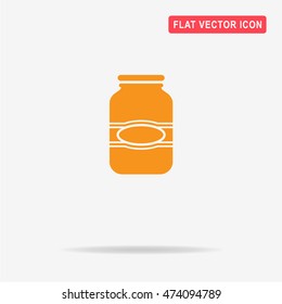 Jar icon. Vector concept illustration for design.
