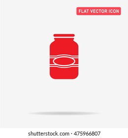 Jar icon. Vector concept illustration for design.