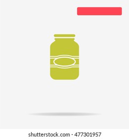 Jar icon. Vector concept illustration for design.
