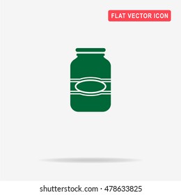 Jar icon. Vector concept illustration for design.