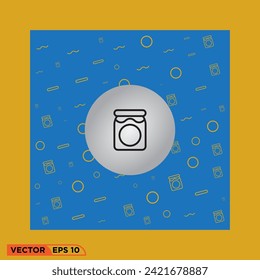 Jar icon vector graphic of template