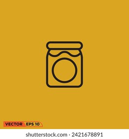 Icono Jar gráfico vectorial de la plantilla