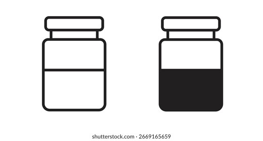 Icono de tarro. Ilustración vectorial. Ilustración vectorial aislada. Ilustración EPS.