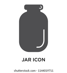 Jar icon vector isolated on white background for your web and mobile app design, Jar logo concept