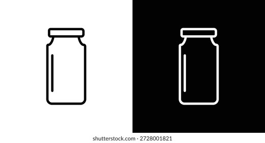 Vector de icono de tarro, símbolo, ilustraciones de logotipo
