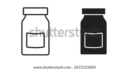 Jar icon vector, Symbol, logo illustrations