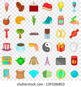 Jar icons set. Cartoon style of 36 jar vector icons for web for any design