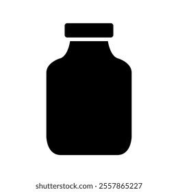 Jar illustrated on white background