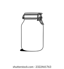 jar illustration vector with concept