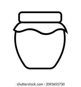 Jar ine icon, vector logo isolated on white background