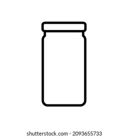 Jar ine icon, vector logo isolated on white background