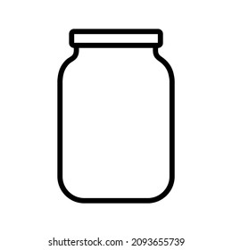 Jar ine icon, vector logo isolated on white background