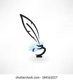 jar of ink and feather icon