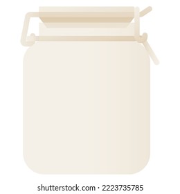 Jar isolated on white background, illustration, icon, element
