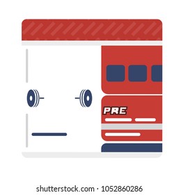 Jar isolated vector illustration