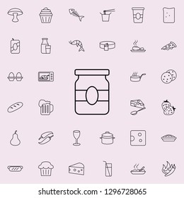 jar of jam icon. Food icons universal set for web and mobile