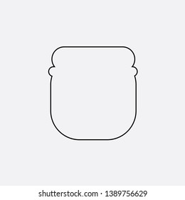 jar of jam icon sign signifier vector