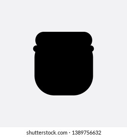 jar of jam icon sign signifier vector