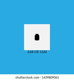 jar of jam icon sign signifier vector