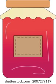 Etiqueta de mermelada de jabón, gran diseño para cualquier propósito. Símbolo, ilustración del logotipo. Ilustración vectorial aislada. Cocina. Comida orgánica natural.