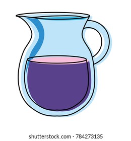 jar juice  vector illustration