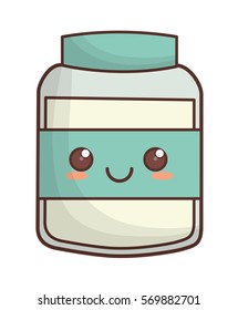 jar kawaii icon image vector illustration design 