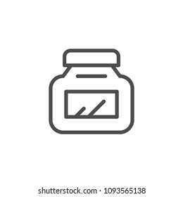 Jar line icon