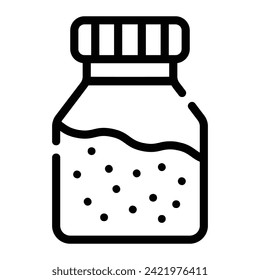 jar Line Icon Background White