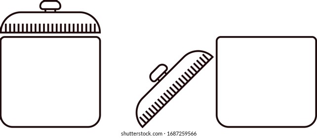 Jar line icon .simple illustration.vector 