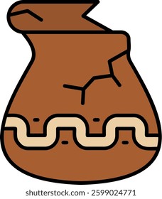 Jar Line vector Icon Design