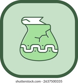 Jar Line vector Icon Design