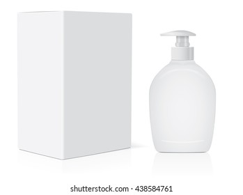 jar with liquid soap for your logo and design is easy to change colors
