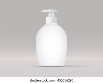 jar with liquid soap for your logo and design is easy to change colors