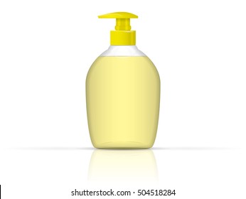 jar with liquid soap for your logo and design is easy to change colors