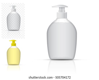 jar with liquid soap for your logo and design is easy to change colors