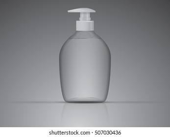 jar with liquid soap for your logo and design is easy to change colors