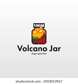 Jar logo design. Unique jar logo. Simple and minimalist jar logo template. Jar design concept